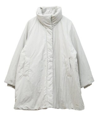 Green Parks シームレス中綿ドロストコート Off White