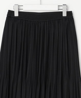 ANY SIS シャイニープリーツ スカート ブラック