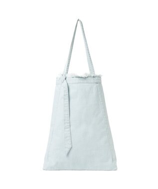 woadblue 【157】DENIM TIE TOTE デニムトートバッグ アイスブルー ICEBLUE