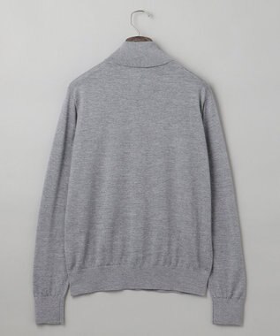GOTAIRIKU 新色追加【洗える/チクチクしにくい/ピリングしにくい】イタリア糸 ハイゲージ タートルネックニット_WOOL100％ ライトグレー系