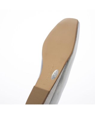 MODE ET JACOMO <MODE ET JACOMO>スクエアトゥフラットパンプス シルバー