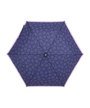 MOONBAT PAUL&JOE ACCESSOIRES(ポール＆ジョー アクセソワ) 折りたたみ傘 ドローイングヌネット＆ジプシー ネイビーブルー