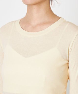 NAVE 【Nave・洗える】ガーゼフライス ロングスリーブ アイボリー系