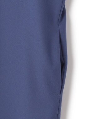 ICB 【接触冷感・UVケア・速乾・洗える】FluidBackSatin レイヤードデザインワンピース ブルーベリー系