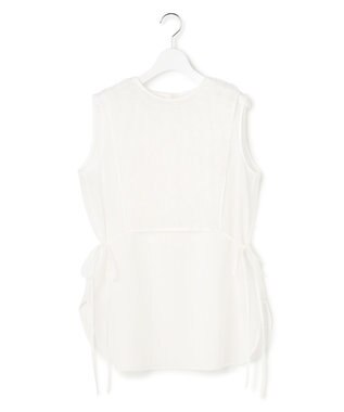 23区 【GOLD LABEL】コットンオーガンジー ジレコンビ ブラウス ホワイト系