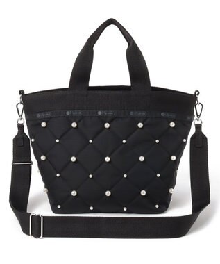 LeSportsac BUCKET TOTE W PEARLS/ブラックパール ブラックパール