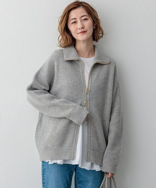 洗える】カシミヤブレンド ジップアップ ニットブルゾン / 23区 S | ファッション通販 【公式通販】オンワード・クローゼット