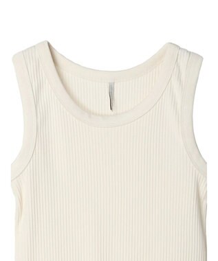 AMERICAN HOLIC 抗菌防臭針抜きリブタンクトップ Ivory