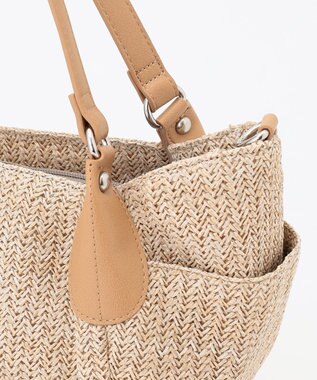 LA BAGAGERIE つまみハンドル　サマー2wayミニトートバッグ ベージュ