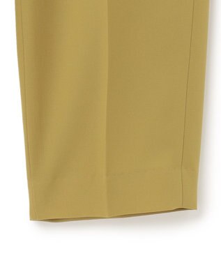 23区 【洗える】ポリエステルストレッチツイル テーパードパンツ イエロー系