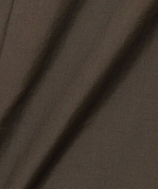 23区 L 【洗える】ナイロンコットンポプリン タック スカート ブラウン系