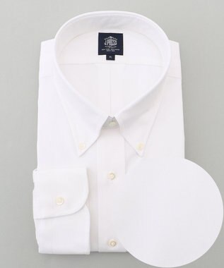 J.PRESS MEN 【KING SIZE】【PREMIUM PLEATS / 形態安定】ピンオックス ドレスシャツ / B.D.