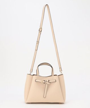 組曲 フロントベルト2WAYハンド バッグ グレージュ系