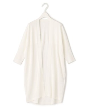 ICB 【洗える】ドライコットンアセテート ドルマンスリーブカーディガン オフホワイト系