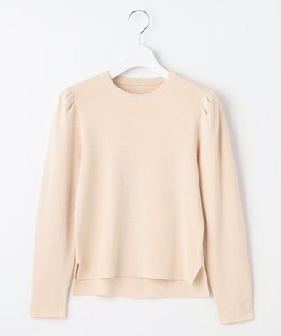 Feroux 【洗える】パワショル ニットプルオーバー アイボリー系