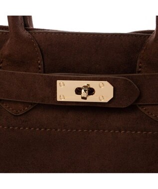 UNBILLION カカトゥ kakatoo / スエード調2wayスクエアバッグ ブラウン