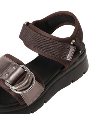 YECCA VECCA バックルスポーツサンダル Brown