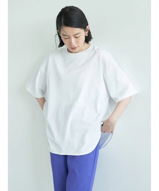 AMERICAN HOLIC 抗菌防臭ラウンドテールカットプルオーバー Off White