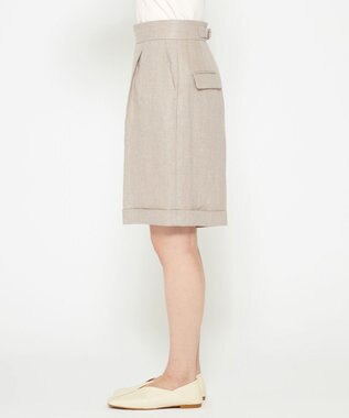 uncrave ヘリンボーン リネン ショートパンツ（uncrave WHITE） フラックスA