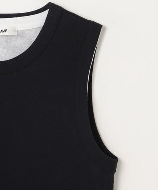 NAVE 【Nave・otona MUSE別注/洗える】レイヤードカットソー 2枚セット ブラック系
