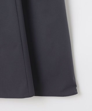 UNFILO 【撥水/シワになりにくい】FINE MOVE ランタンスリーブワンピース チャコール