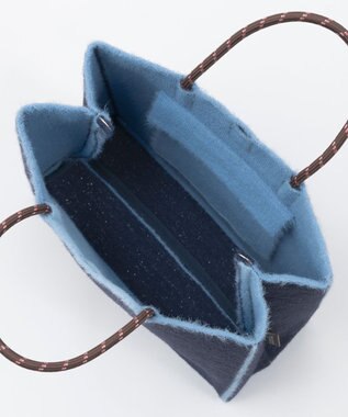 TRICOTE シャギーラメペーパーニットバック 39NAVY