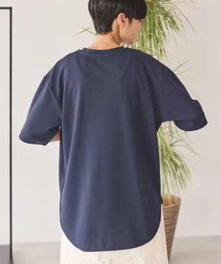 AMERICAN HOLIC ジョーゼットラウンドヘムトップス Navy