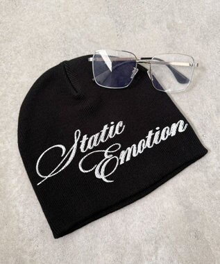 WEGO スプレープリントシングルニットワッチ ブラック