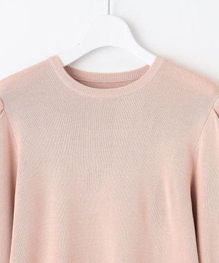 Feroux 【洗える】パワショル ニットプルオーバー ベージュ系