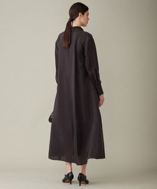 ICB キュプラシルキーオーガンジー ワンピース バーントブラウン系