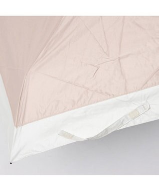 UNBILLION カシュネ cachenez /【晴雨兼用　日傘　UVカット率・遮光率100％生地使用 】PU軽量バイカラー自動開閉折りたたみ傘 ピンク