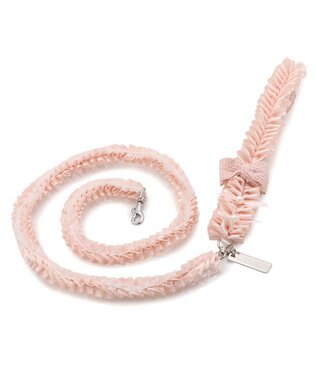 PET PARADISE cherircouture ツイード リボンリード 《ピンク》 ＳＳ～Ｓ ピンク