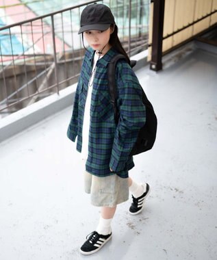 WEGO 【ユニセックス着用ITEM/SMLサイズ展開】チェックネルシャツ 柄7