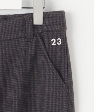 23区GOLF 【WOMEN】【ストレッチ】千鳥柄プリント パンツ ダークブラウン系5
