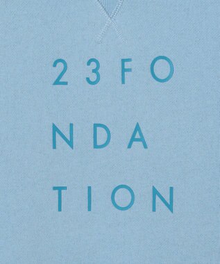 23区GOLF 【23Fondation/MEN】アスレジャー裏毛 フーディ スカイブルー系