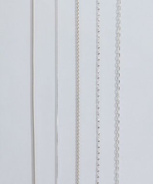 Phoebe 【SV925】シルキーシャインスエッジチェーンネックレス シルバー