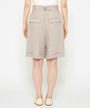 uncrave ヘリンボーン リネン ショートパンツ（uncrave WHITE） フラックスA