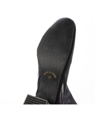 MODE ET JACOMO <noyau>ブロックヒールチュールブーツ ブラック