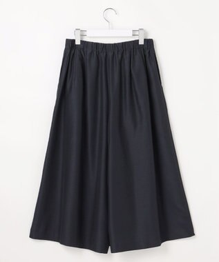 J.PRESS LADIES L エアリースパンボイル ガウチョ パンツ ネイビー系