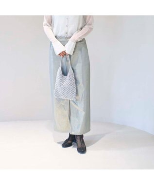 MODE ET JACOMO <noyau>ブロックヒールチュールブーツ ブラック