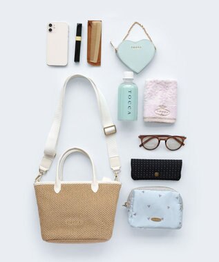 TOCCA TO THE SUNLIGHT POCHETTE かごバッグ【星風まどかさん着用】 アイボリー系