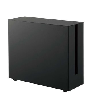 tower キャスター付きケーブル収納ラック タワー ブラック ブラック