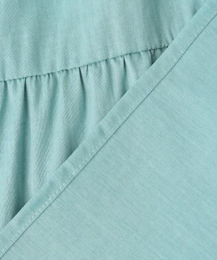 ANY 【洗濯機可能】シルキーソフトティアードブラウス ミント