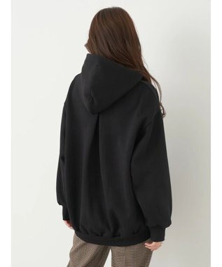 earth music&ecology 裏起毛パーカー Black