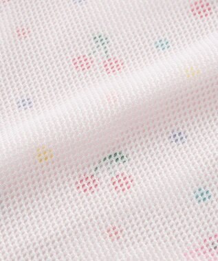 MIKI HOUSE HOT BISCUITS 【80-120cm】キャビット×さくらんぼ 総柄ウインドブレーカー ピンク