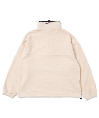 WEGO DISCUSフリースハーフジップPO ホワイトアイボリー