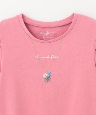 ANY KIDS ネックレス Ｔシャツ ピンク