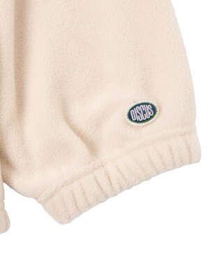 WEGO DISCUSフリースハーフジップPO ホワイトアイボリー