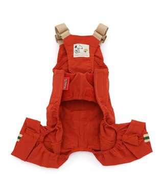 PET PARADISE スヌーピー ウッドストック マスコット付き オーバーオール 小型犬 オレンジ