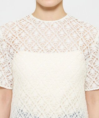 uncrave ジオメトリックレース ブラウス オフ